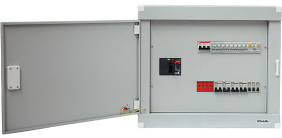 Caixa de distribuição elétrica da montagem da parede IP40, chapa de aço de placa de distribuição de MCCB