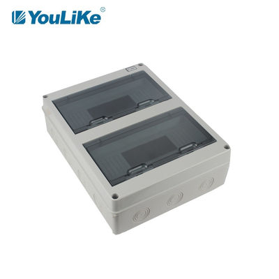 Porta transparente plástica exterior da distribuição de poder da maneira da caixa 24 de IP65 MCB